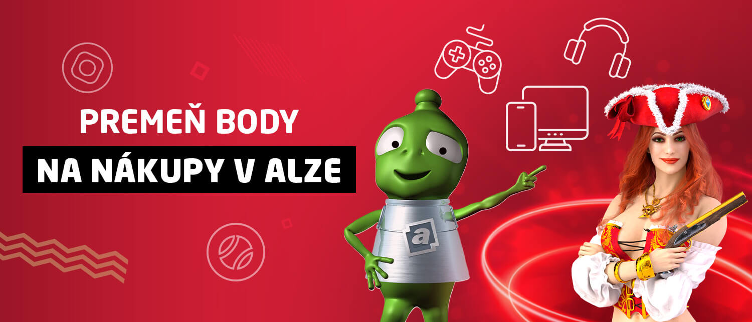 Premeň body na nákupy v Alze